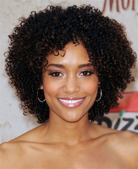 black hairstyles short curly